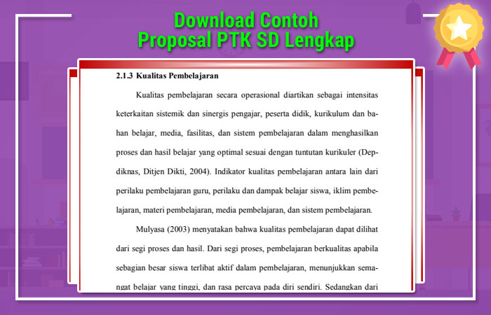 Contoh proposal ptk bahasa indonesia